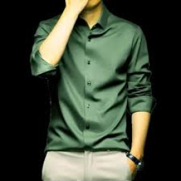 New Stylist Silk Long Sleeve SilemFit Shirt For Men-`